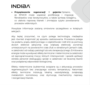 INDIBA PRZYSPIESZENIE REGENERACJI